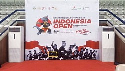 Backdrop VIP INDONESIA OPEN 2022, TMII