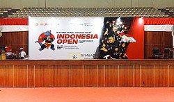 Backdrop PODIUM INDONESIA OPEN 2022, TMII